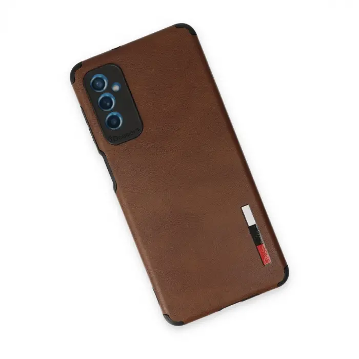 Galaxy M52 5G Kılıf Loop Deri Silikon - Kahverengi