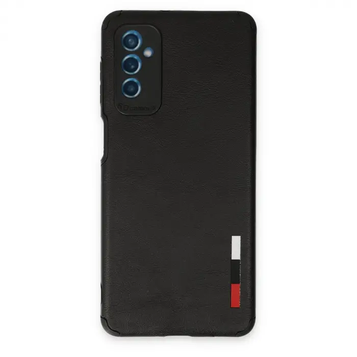 Galaxy M52 5G Kılıf Loop Deri Silikon - Siyah