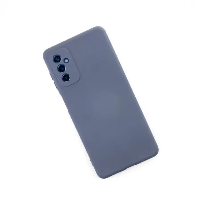Galaxy M52 5G Kılıf Nano içi Kadife Silikon - Gri