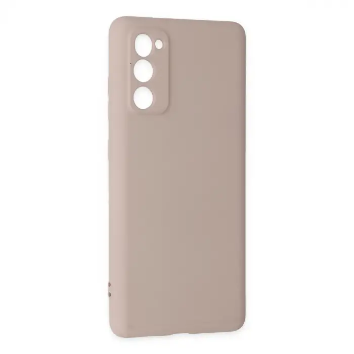 Galaxy S20 FE Kılıf Nano içi Kadife Silikon - Pudra