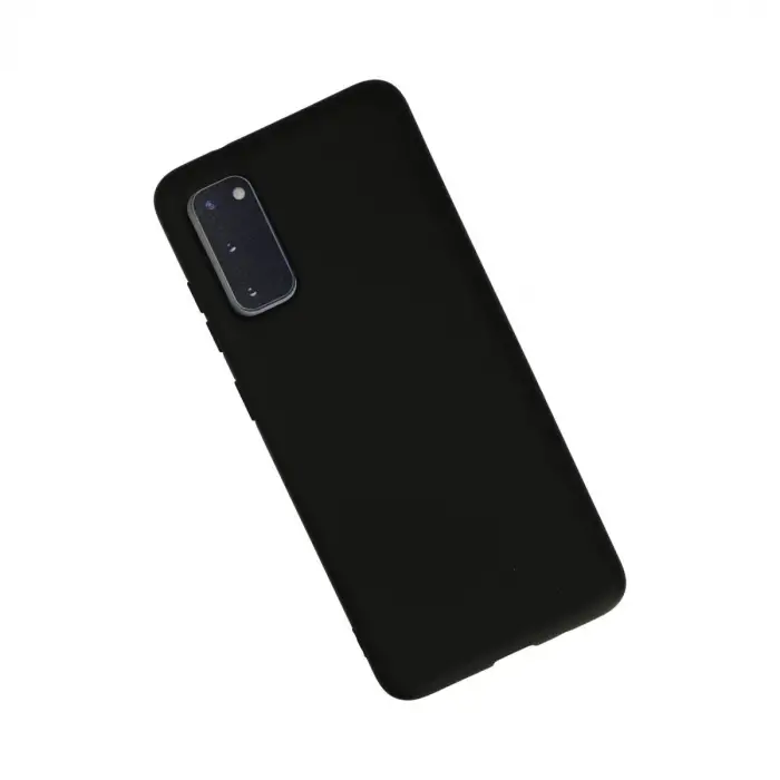 Galaxy S20 Kılıf Nano içi Kadife Silikon - Siyah