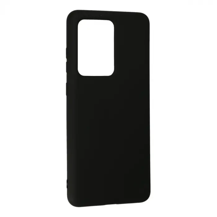 Galaxy S20 Ultra Kılıf Nano içi Kadife Silikon - Siyah