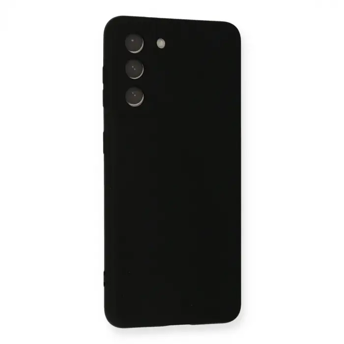 Galaxy S21 FE Kılıf Nano içi Kadife Silikon - Siyah