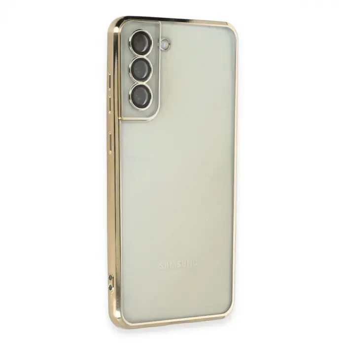 Galaxy S21 FE Kılıf Razer Lensli Silikon - Gold