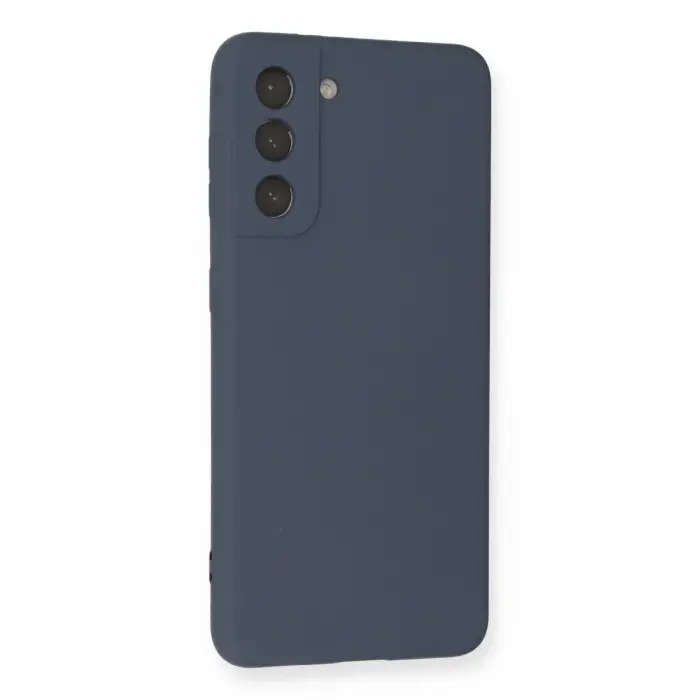 Galaxy S21 Kılıf Nano içi Kadife Silikon - Gri