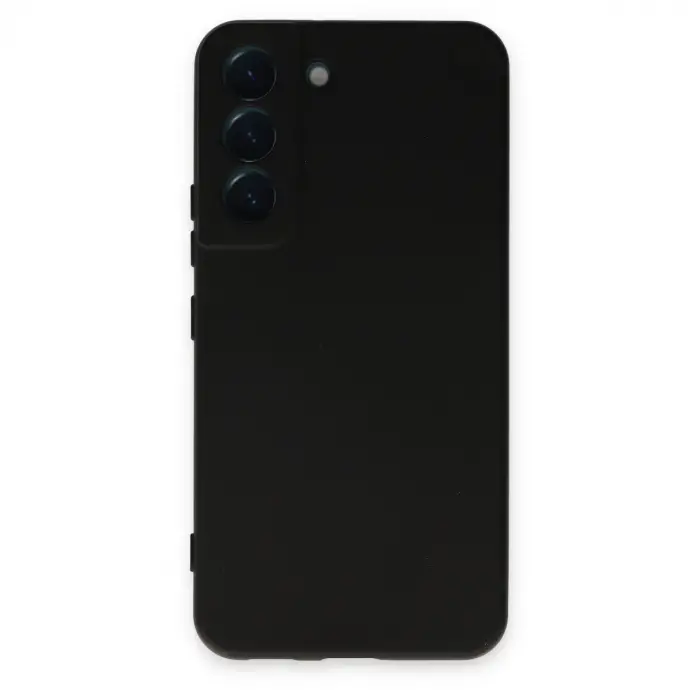 Galaxy S22 Kılıf Nano içi Kadife Silikon - Siyah