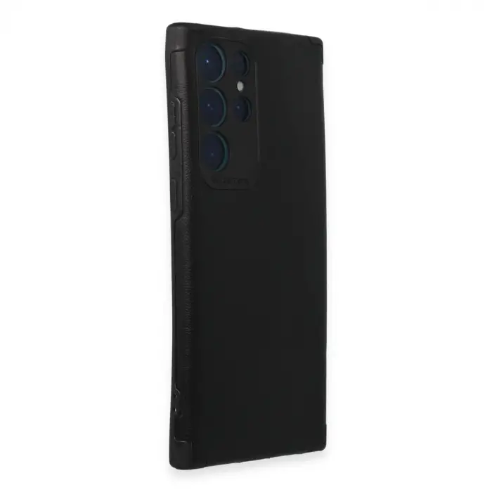 Galaxy S22 Ultra Kılıf Loop Deri Silikon - Siyah