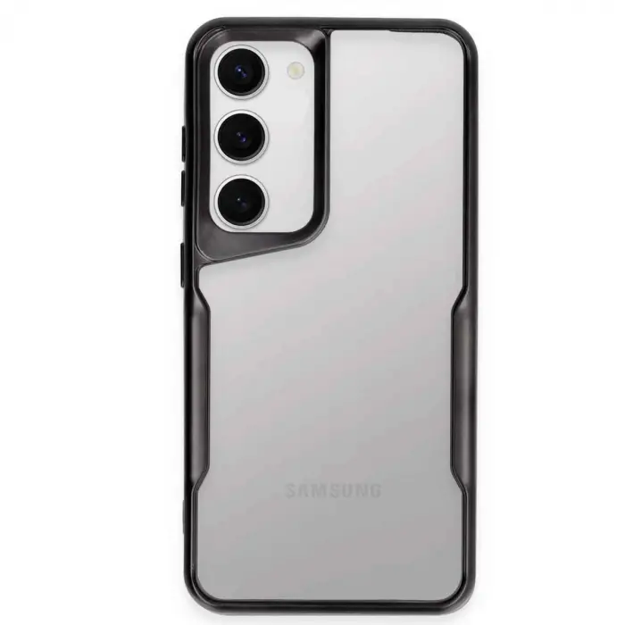 Galaxy S23 Kılıf Boyi Silikon Kapak - Siyah