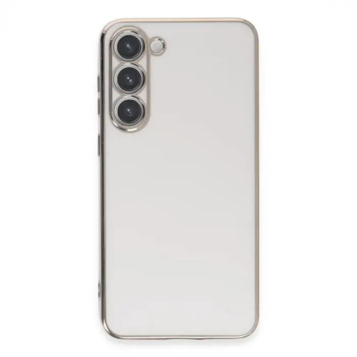 Galaxy S23 Kılıf Volet Silikon - Beyaz