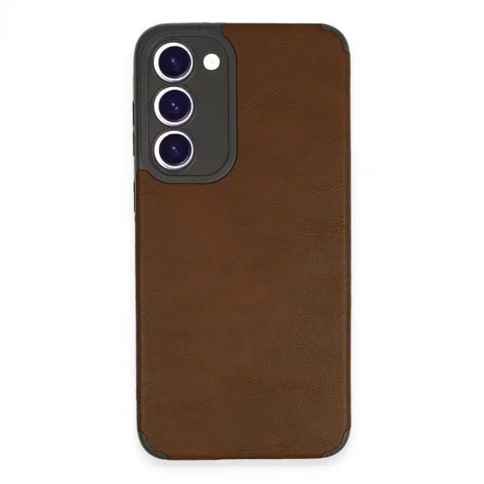 Galaxy S23 Plus Kılıf Loop Deri Silikon - Kahverengi