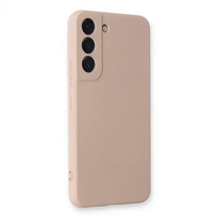 Galaxy S23 Plus Kılıf Nano içi Kadife Silikon - Pudra