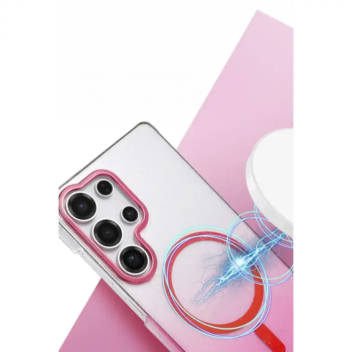 Galaxy S23 Ultra Glossy Magsafe Kapak - Siyah