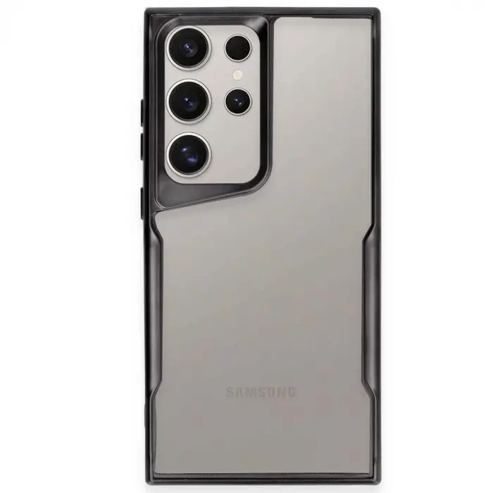 Galaxy S23 Ultra Kılıf Boyi Silikon Kapak - Siyah