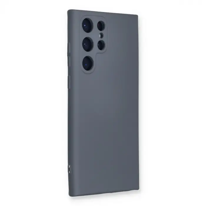 Galaxy S23 Ultra Kılıf Nano içi Kadife Silikon - Gri