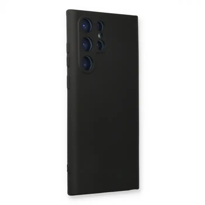Galaxy S23 Ultra Kılıf Nano içi Kadife Silikon - Siyah