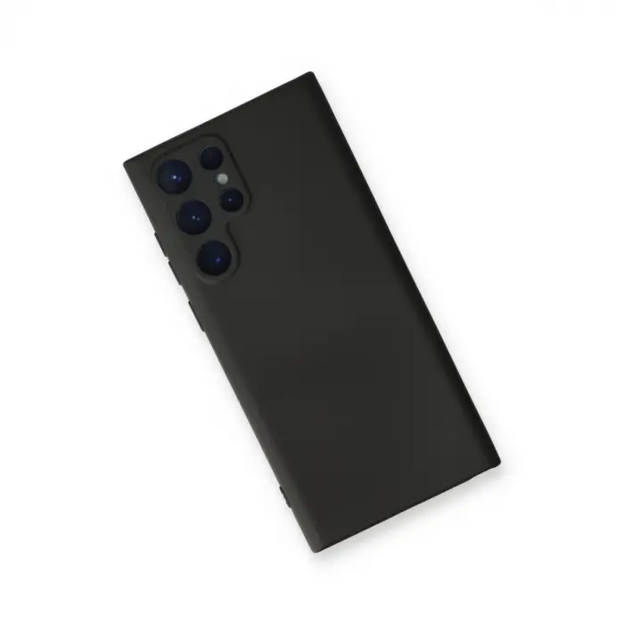 Galaxy S23 Ultra Kılıf Nano içi Kadife Silikon - Siyah