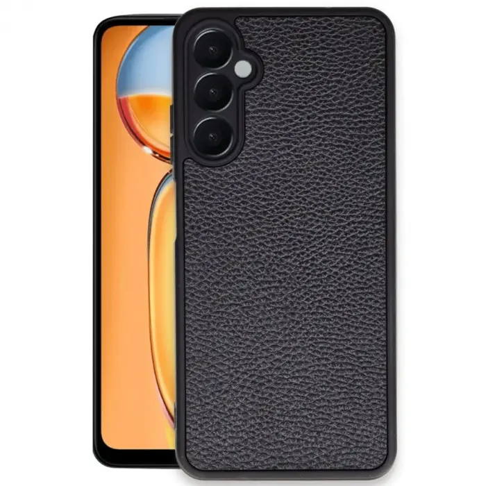 Galaxy S24 FE Kılıf Aras Deri Kapak - Siyah
