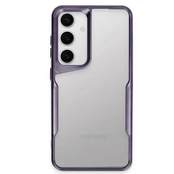 Galaxy S24 Kılıf Boyi Silikon Kapak - Derin Mor