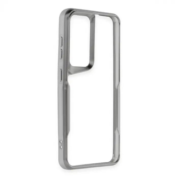 Galaxy S24 Kılıf Boyi Silikon Kapak - Gümüş