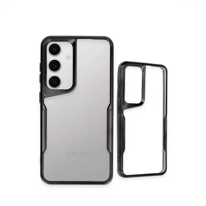 Galaxy S24 Kılıf Boyi Silikon Kapak - Gümüş