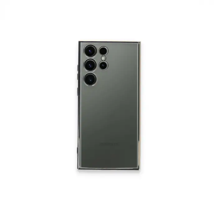 Galaxy S24 Ultra Kılıf Razer Lensli Silikon - Gümüş