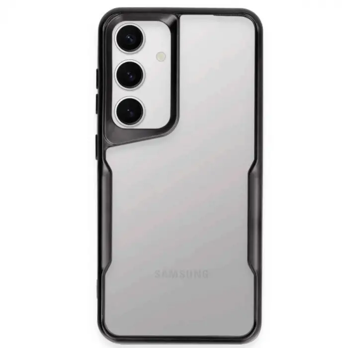 Galaxy S25 Kılıf Boyi Silikon Kapak - Siyah