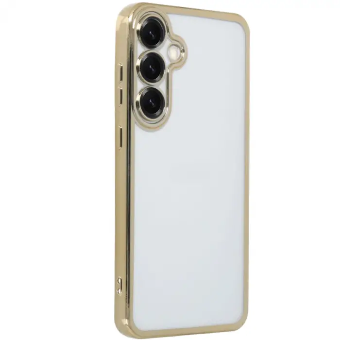Galaxy S25 Kılıf Razer Lensli Silikon - Gold