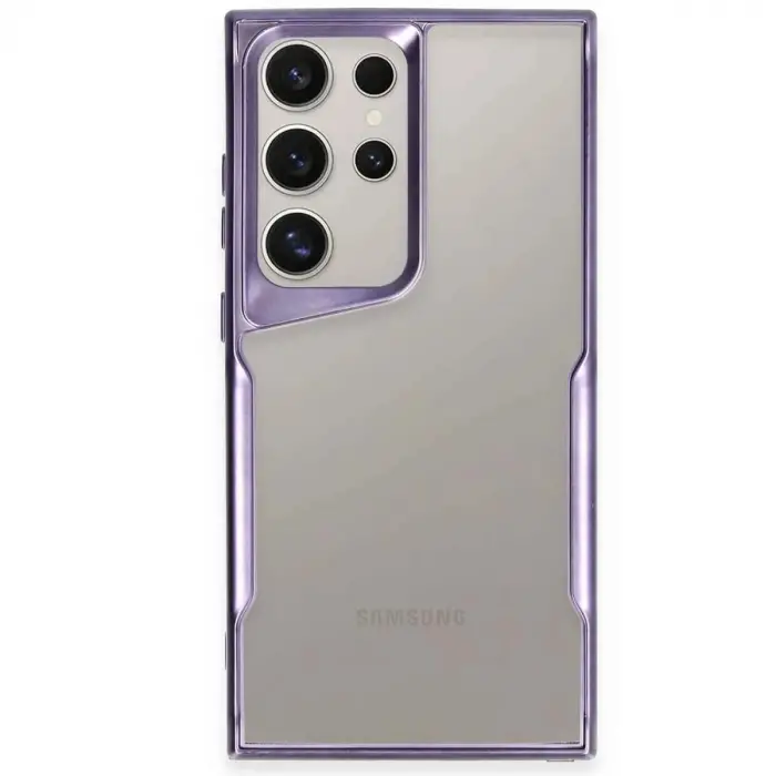 Galaxy S25 Ultra Kılıf Boyi Silikon Kapak - Derin Mor