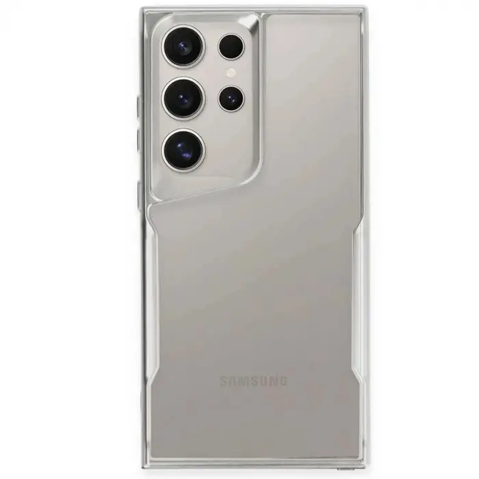 Galaxy S25 Ultra Kılıf Boyi Silikon Kapak - Gümüş