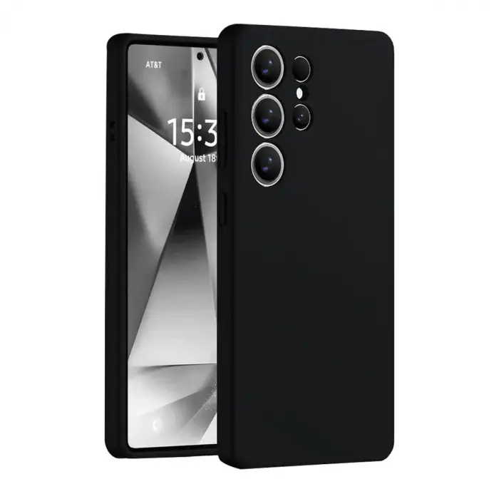 Galaxy S25 Ultra Kılıf Nano içi Kadife Silikon - Siyah