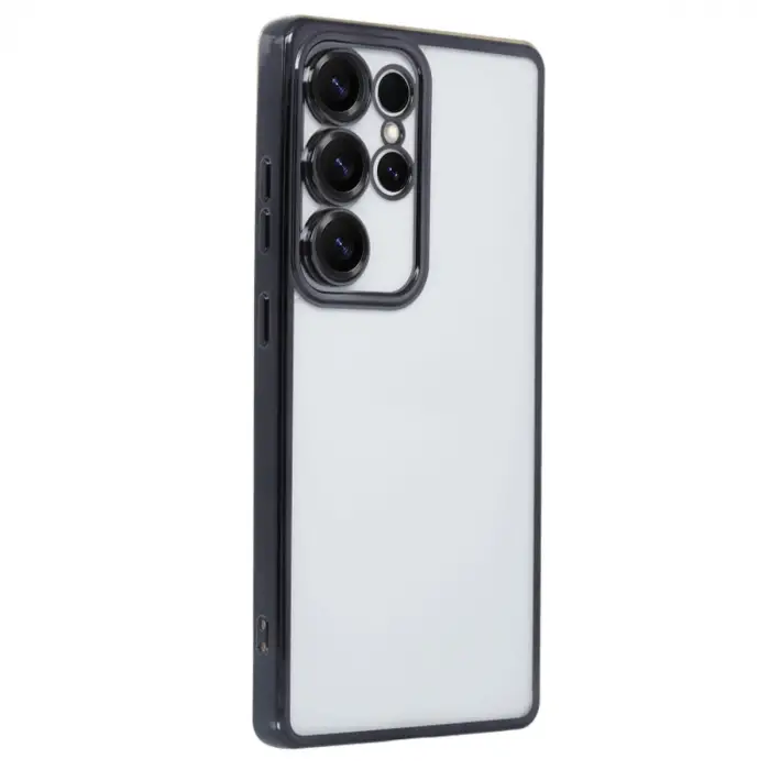 Galaxy S25 Ultra Kılıf Razer Lensli Silikon - Siyah