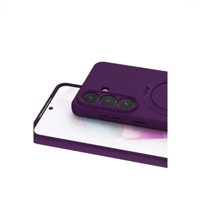 Galaxy S26 Regal Magsafe Standlı Kapak - Derin Mor