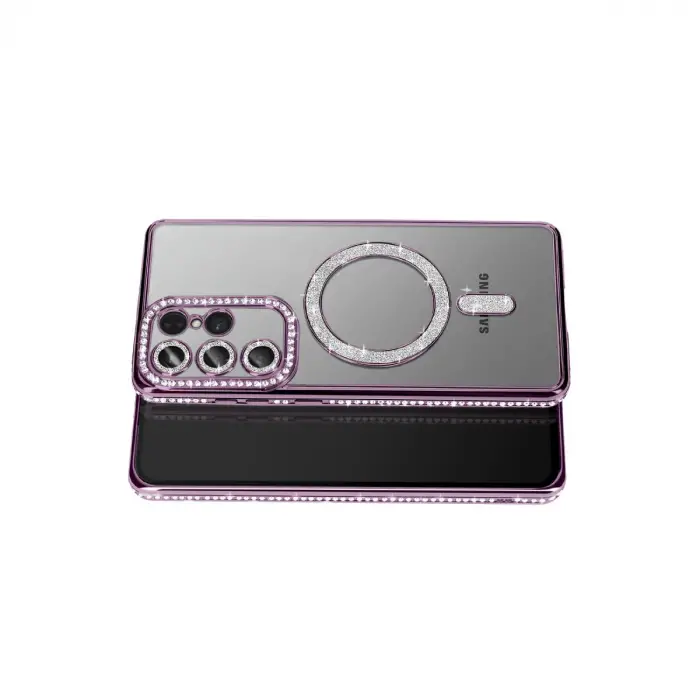 Galaxy S26 Ultra Joke Simli Magneticsafe Kılıf - Derin Mor