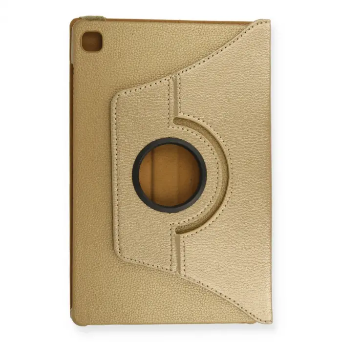 Galaxy T500 Tab A7 10.4 Kılıf 360 Tablet Deri Kılıf - Gold