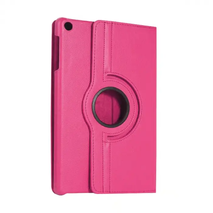 Galaxy Tab A11 360 Tablet Deri Kılıf - Pembe