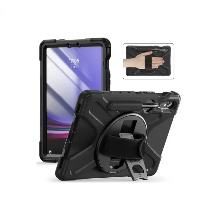 Galaxy X510 Tab S9 FE 11 Kılıf Amazing Tablet Kapak - Siyah