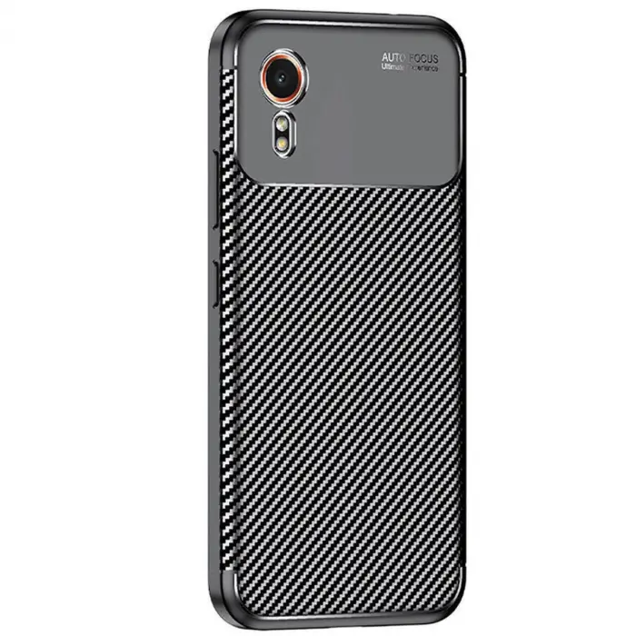 Galaxy XCover 7 Kılıf Auto Focus Karbon Kapak - Siyah