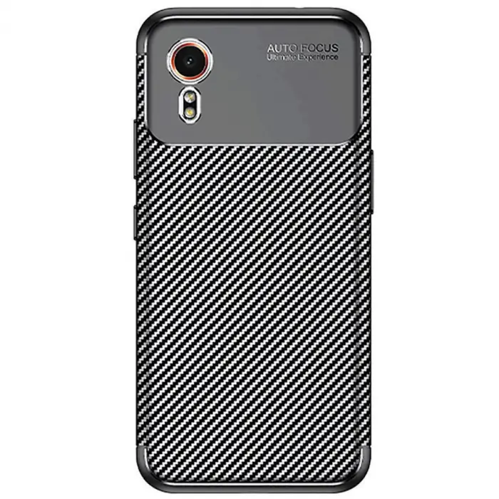 Galaxy XCover 7 Kılıf Auto Focus Karbon Kapak - Siyah