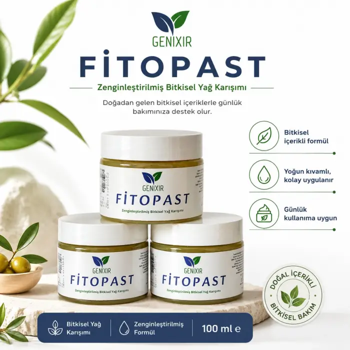 Genixir Fitopast Bitkisel Yağ Karışımı 100 ml – Zenginleştirilmiş Doğal Bakım Macunu
