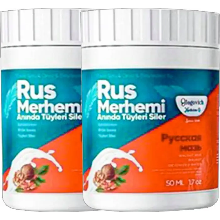GLEGND TURQUOİSE 2 ADET CEVİZ & CEVİZ SÜTÜ RUSS MERHEMİ 50 ML TÜYLERE KREM