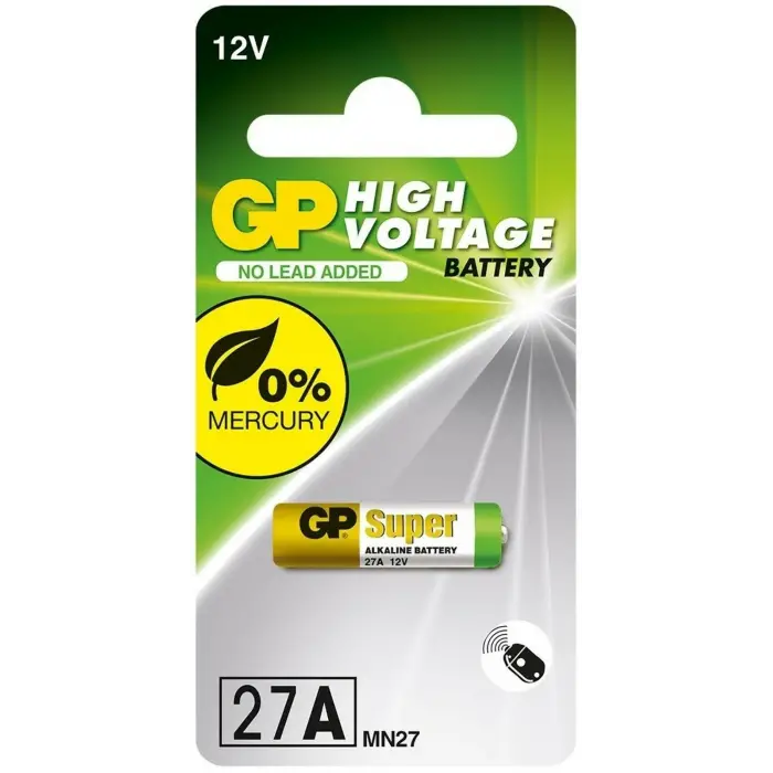 GP 27A 12V Alkalin Spesifik Araç Kumanda Pili GP27A-C5