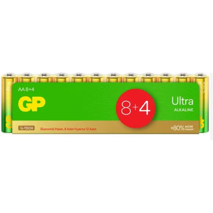 GP G-Tech LR6 AA Boy Ultra Alkalin Kalem Pil 12li Paket GP15AU-VS12