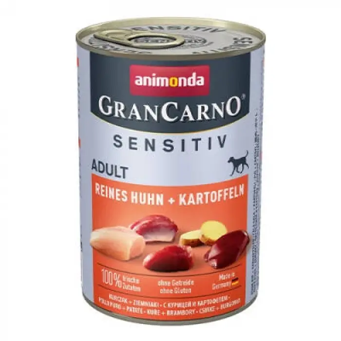 Gran Carno Sensitive Tavuklu Patatesli Yetişkin Köpek Konservesi 400 Gr