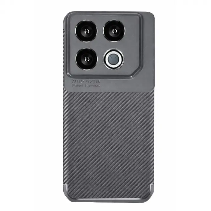 GT 20 Pro Kılıf Auto Focus Karbon Kapak - Gri