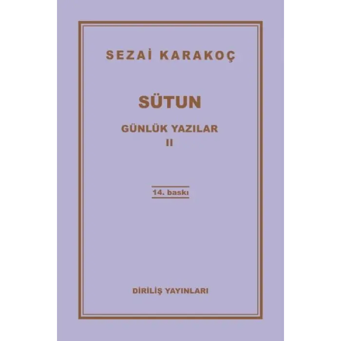 Günlük Yazılar 2 - Sütun