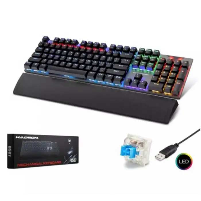 HADRON G507 KABLOLU MEKANİK RGB OYUN KLAVYE