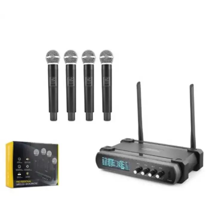 Hadron Hdx2792 Kablosuz 4-Mikrofon Vhf Siyah