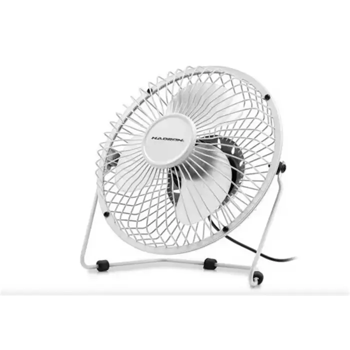 HADRON HDX7252 BEYAZ VANTİLATÖR USB METAL18CM