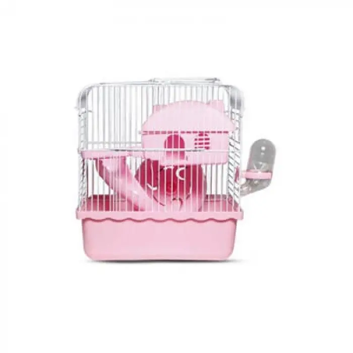 Hamster Kafesi 23x17x33 Cm Pembe