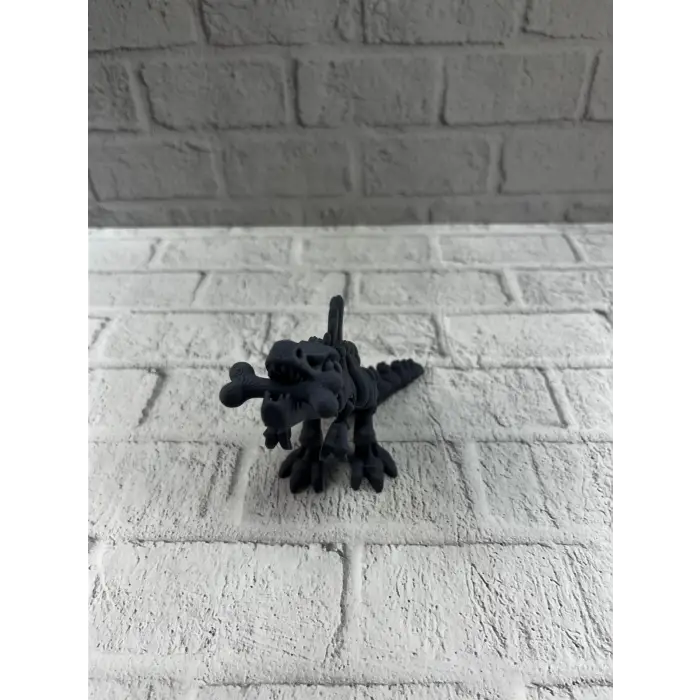 Hareketli Dinazor Figürü Dekoratif Oyuncak – Siyah Tasarım